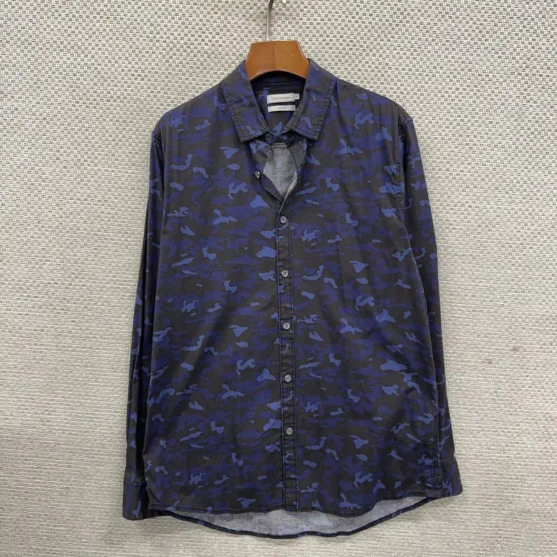 [BUNJANG] Calvin Klein Slim Fit Military Shirt M / 캘빈클라인 슬림핏 밀리터리 셔츠 M D07628
