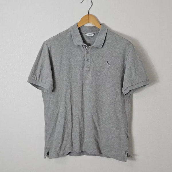 [BUNJANG] Hazzys Melange Grey Short-Sleeve Polo Shirt 100 / 헤지스 신형 반팔 카라티 폴로 피케티 멜란지 그레이 100