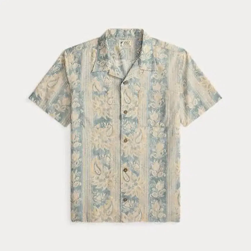 [BUNJANG] RRL Floral Paisley Linen Cotton Shirt L New / RRL 더블알엘 플로럴 페이즐리 리넨 코튼 셔츠 L 신품