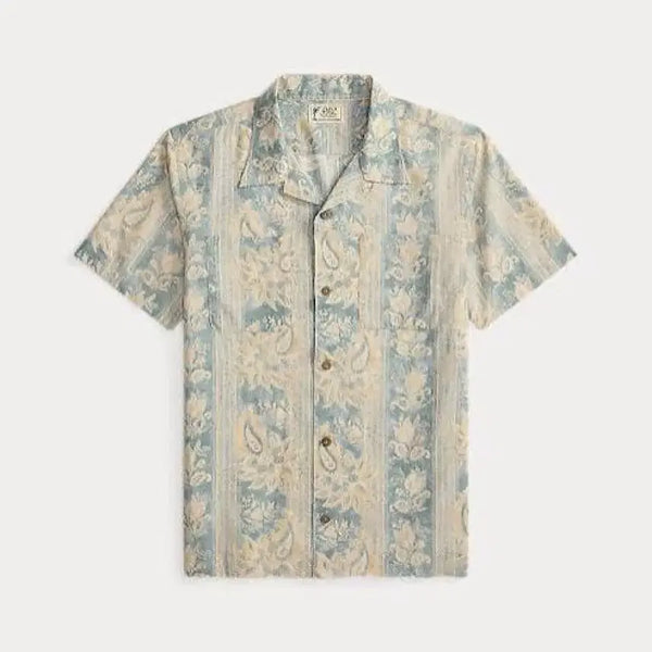 [BUNJANG] RRL Floral Paisley Linen Cotton Shirt L New / RRL 더블알엘 플로럴 페이즐리 리넨 코튼 셔츠 L 신품