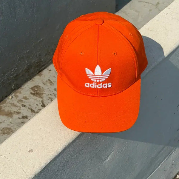 [BUNJANG] Adidas Logo Orange Ball Cap / [F] 아디다스 로고 오렌지 볼캡 모자