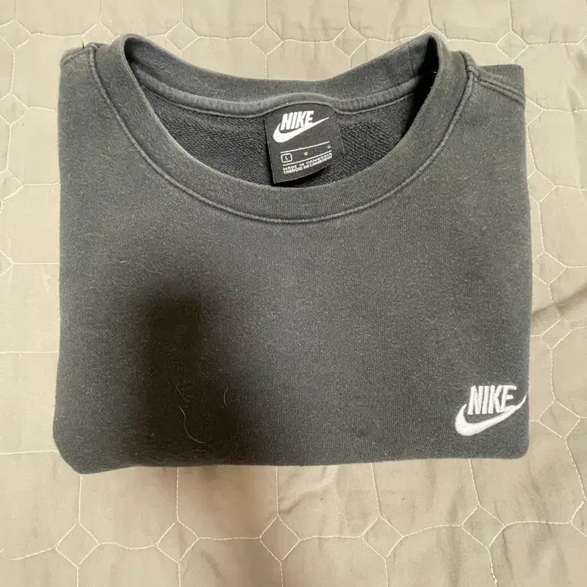 [BUNJANG] Nike Sweatshirt Bundle Set (Gray & Black, L) / 나이키 맨투맨 2개 일괄