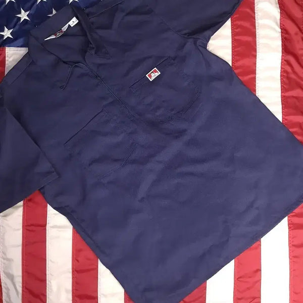 [BUNJANG] Vintage 90s USA Made Ben Davis Half Zip Work Shirt Large / 새제품 오리지날 90's 미국제조 벤데이비스 하프 집업 워크 셔츠