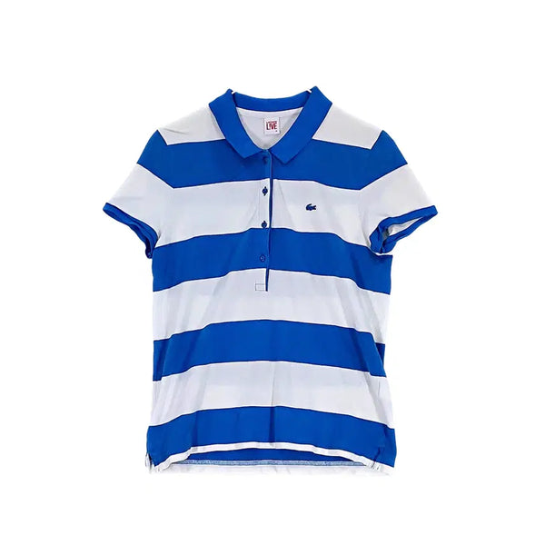 [BUNJANG] Lacoste Women's Casual Slim Fit Short Sleeve T-Shirt Blue / 라코스테 여성 캐주얼한 슬림핏 반팔티 90 블루 00831