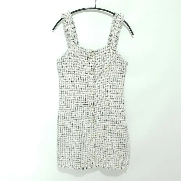 [BUNJANG] MICHAA Pearl Tweed Bustier Dress / 미쏘 진주 트위드 뷔스티에 원피스 M_M2909