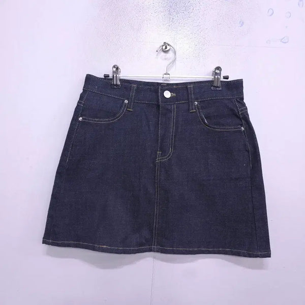 [BUNJANG] Denim Mini Skirt - New Condition / 국내제작) 새상품 데님 미니스커트 청치마- M