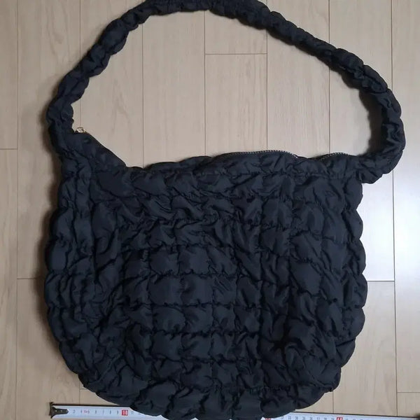 [BUNJANG] Quilted Shoulder Bag Black / 퀼팅 숄더백 블랙