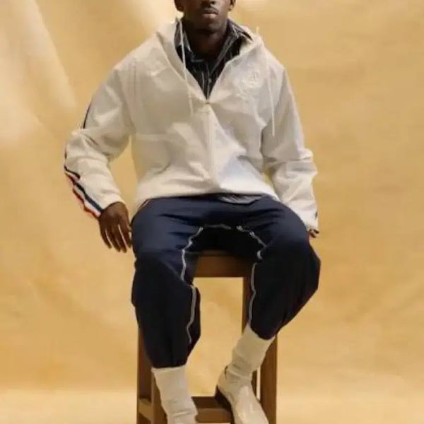[BUNJANG] Nike x Jacquemus France Dri-FIT Anthem Jacket White XXL / 나이키 x 자크뮈스 프랑스 드라이핏 앤섬 자켓 화이트 115(XXL)