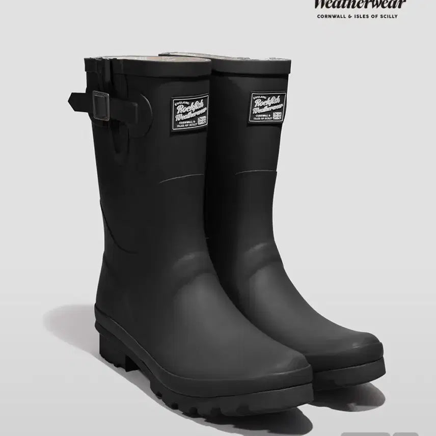 [BUNJANG] Rockfish Weatherwear Original Rain Boots Short Black 230 / 새상품)락피쉬웨더웨어 오리지날 레인 부츠 숏 블랙 230