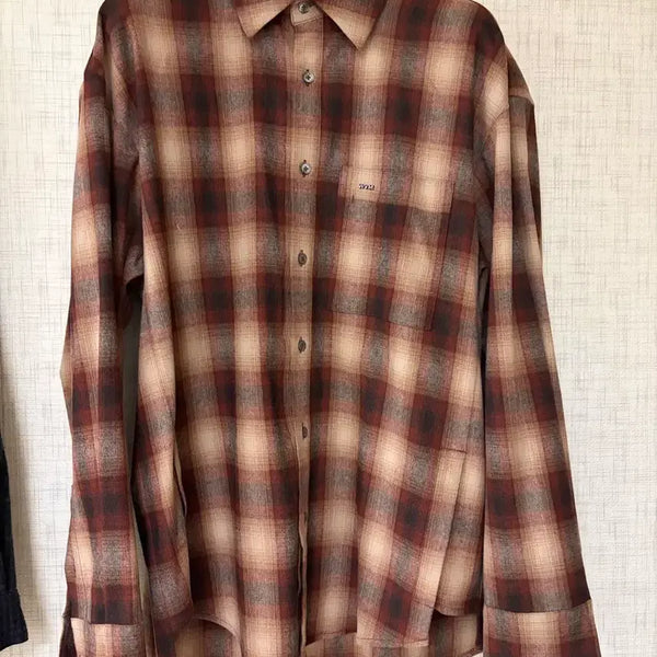 [BUNJANG] Wooyoungmi 24FW Red Check Outer Shirt Size 48 / 우영미 24FW 레드 체크 아우터셔츠 48(100)