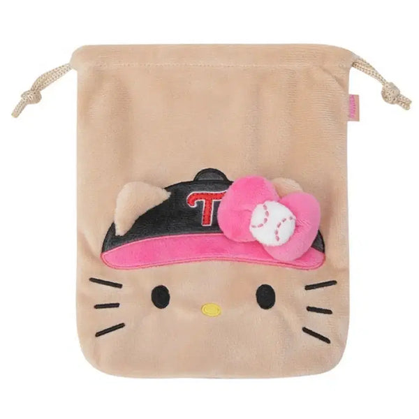 [BUNJANG] LG Twins Tanning Hello Kitty Drawstring Pouch / 엘지 트윈수 태닝 헬로키티 조리개 파우치