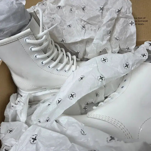 [BUNJANG] Dr. Martens 1460 Mono White Boots / 닥터마틴 1460 모노 화이트 사이즈 EU36