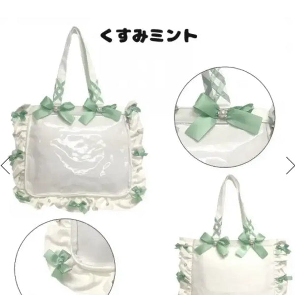 [BUNJANG] Zakamart A4 Frill Ita Bag Kussmi Mint White Edition / 미개봉 새제품 자카마트 a4 이타백 쿠스미민트  화이트에디션 프릴이타백