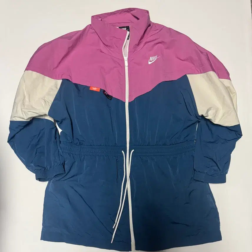 [BUNJANG] Nike Seolhyun Colorblock Windrunner Long Jacket XL / 여성 나이키 설현 윈드러너 롱 컬러블록 바람막이 XL