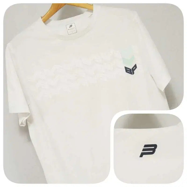 [BUNJANG] Beanpole White Round T-shirt Men's 100 / 빈폴 화이트 반팔 라운드 티셔츠 남성100