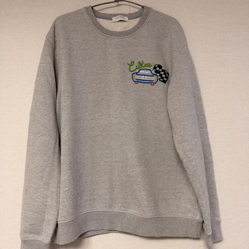 [BUNJANG] Customellow Sweatshirt T-shirt Gray Size 105 / 커스텀멜로우 맨투맨티셔츠 105