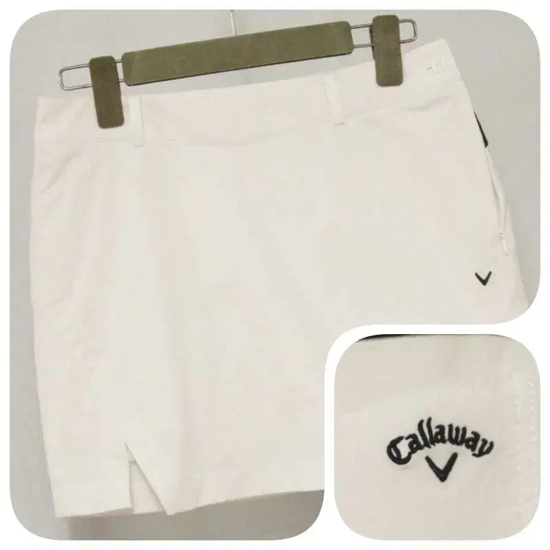 [BUNJANG] Callaway White Functional Golf Skirt (Waist 73cm) / 캘러웨이 화이트 기능성 골프스커트 허리73