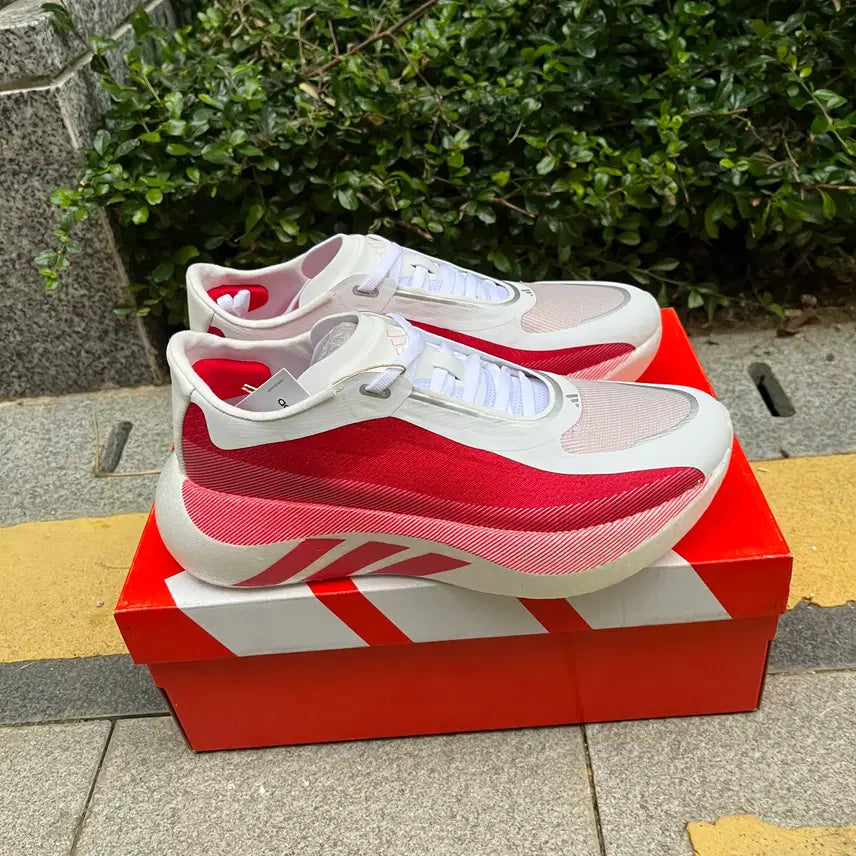 [BUNJANG] Adidas Hyperboost Edge Cloud White Pure Ruby 265mm / 아디다스 하이퍼부스트 엣지 클라우드 화이트 퓨어 루비 265MM