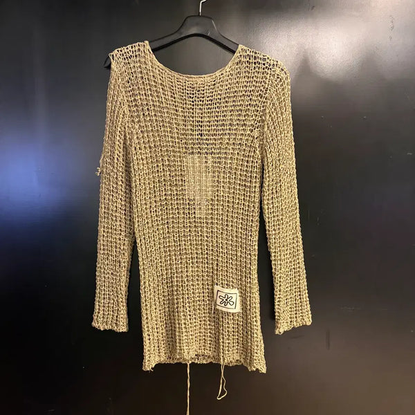 [BUNJANG] TheOpen Product Flower Patch Knit / 더오픈프로덕트 플라워 패치 니트
