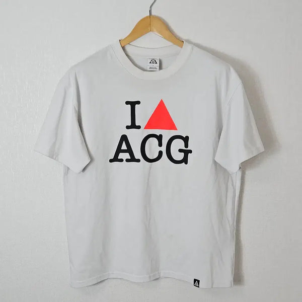 [BUNJANG] Nike NRG Heart ACG Short Sleeve T-Shirt L / 나이키 NRG 하트 ACG 반팔 티셔츠 I LOVE 아시아 L 100