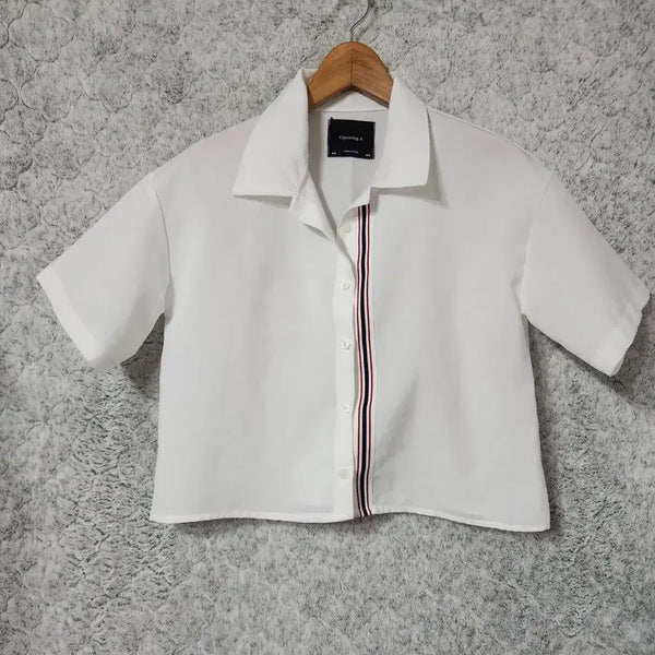 [BUNJANG] 1C Openingkye Women's Crop Shirt / 1C [F] 오프닝케이 여성 크롭 셔츠