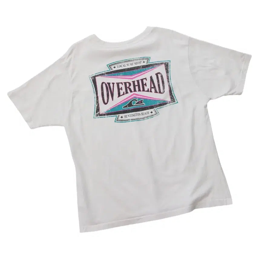 [BUNJANG] Rodeo Crowns Wide Bowl Overhead Surf Graphic White T-Shirt / 로데오 크라운즈 와이드 볼 오버헤드 서프 그래픽 화이트 반팔티셔츠