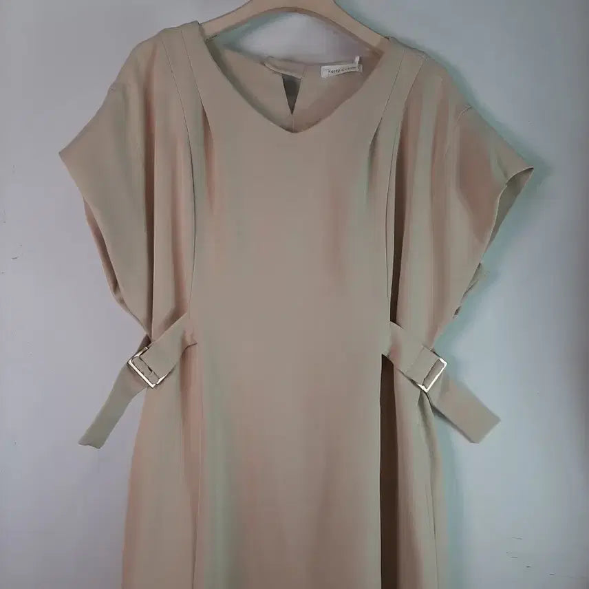 [BUNJANG] Ketty Cherie Beige Midi Dress / [66~77]ketty cherie 원피스,새상품