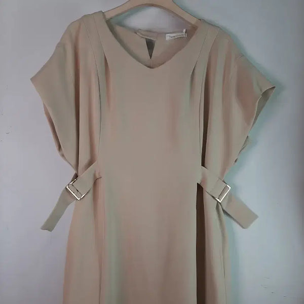 [BUNJANG] Ketty Cherie Beige Midi Dress / [66~77]ketty cherie 원피스,새상품