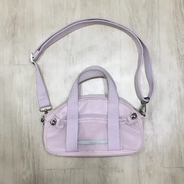 [BUNJANG] RAWROW Layer String Bowling Mini Tote Bag - Pink / [로우로우] 레이어 스트링 볼링 미니 토트백 - 핑크