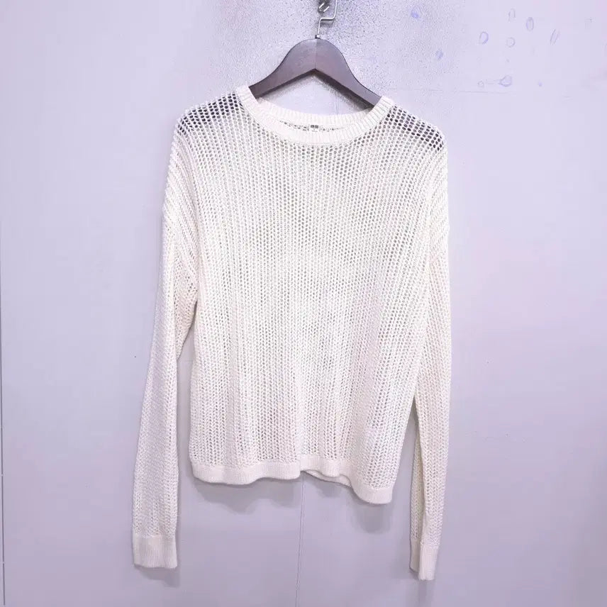 [BUNJANG] Uniqlo Women's Mesh Knit - S / 유니클로) 거의새거 여성 25ss 망사 니트 -S