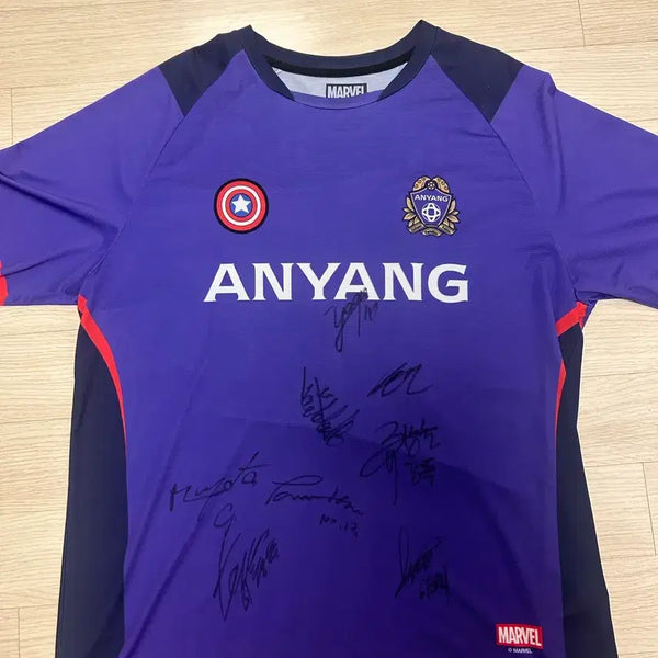 [BUNJANG] FC Anyang Marvel Collaboration Signed Jersey / 마블 ANYANG 유니폼 싸인 유니폼