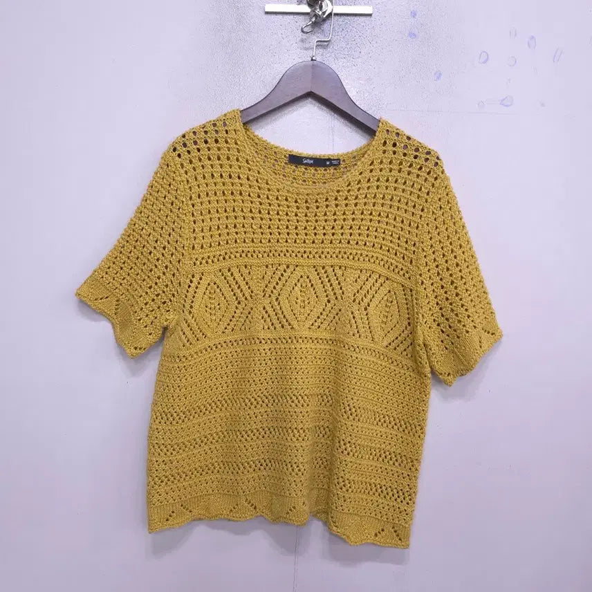 [BUNJANG] Sports Girl Women's Short Sleeve Knit - M / 스포츠걸) 여성 반팔 니트 - M