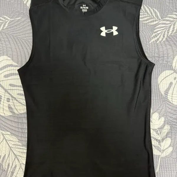 [BUNJANG] Under Armour Sleeveless T-Shirt Black XL / 언더아머 민소매 티셔츠 블랙 XL