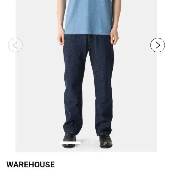 [BUNJANG] Warehouse Henly Neck Short Sleeve T-Shirt / 웨어하우스 헨리넥 반팔티