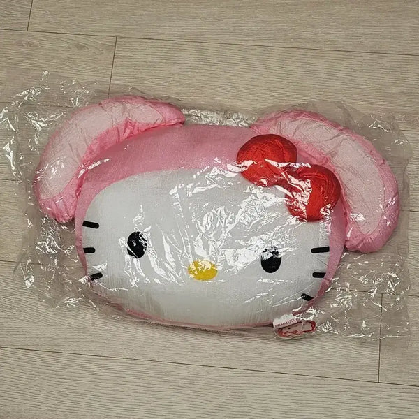 [BUNJANG] Hello Kitty 2002 Rabbit Ear Cushion Pink / 헬로키티 토끼 귀 쿠션 핑크 2002년 제품
