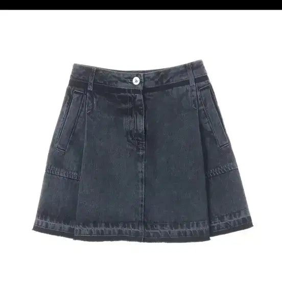 [BUNJANG] Vivienne Westwood 24SS Washed Denim A-Line Mini Skirt Dark Navy / 비비안 웨스트우드 24SS 워싱 데님 A라인 미니 스커트 다크네이비