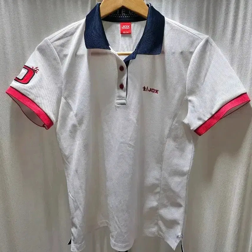 [BUNJANG] JD.X Women's White Polo T-Shirt / JD.X 여성 폴로 티셔츠 화이트100