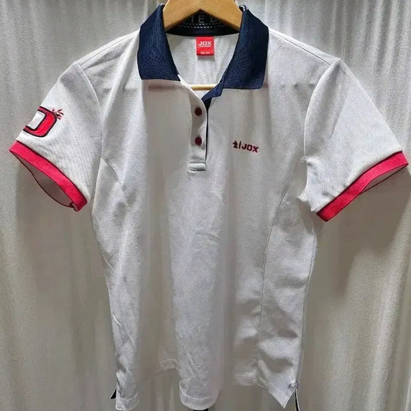 [BUNJANG] JD.X Women's White Polo T-Shirt / JD.X 여성 폴로 티셔츠 화이트100