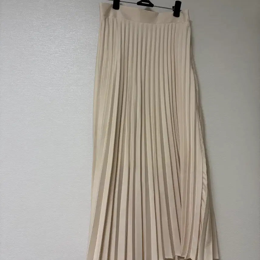 [BUNJANG] Pleated Skirt Cream / 플리츠 스커트 크림