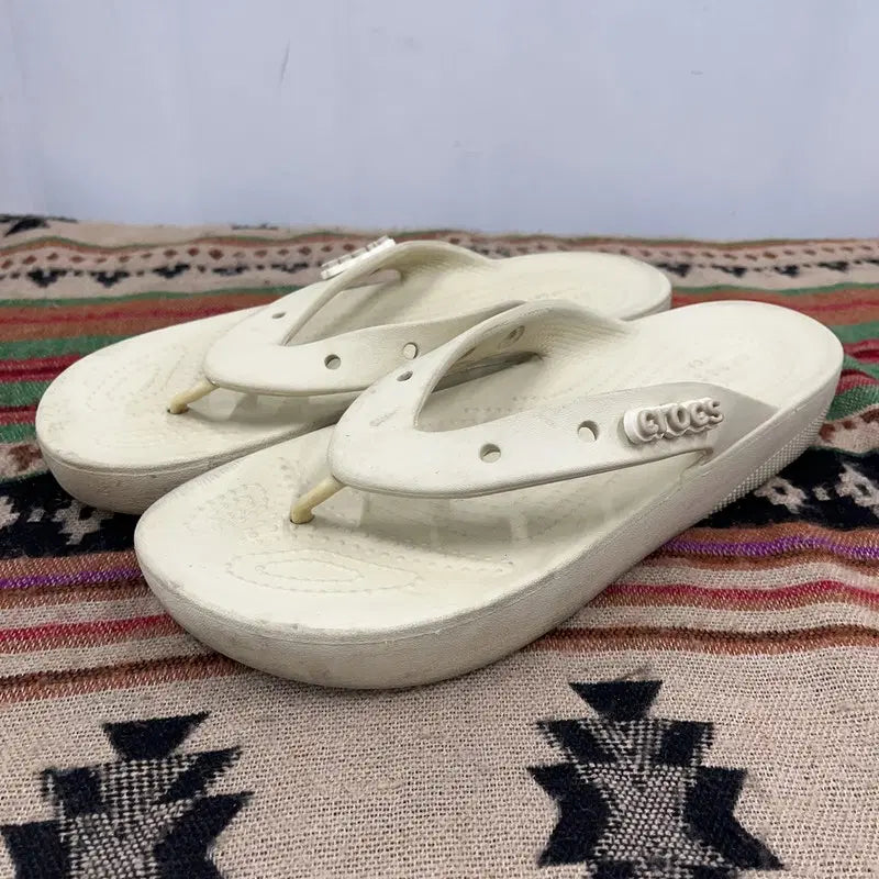 [BUNJANG] Crocs Platform Flip Flop Sandals / 크록스 플랫폼 플립 쪼리 샌들 W10 X01994