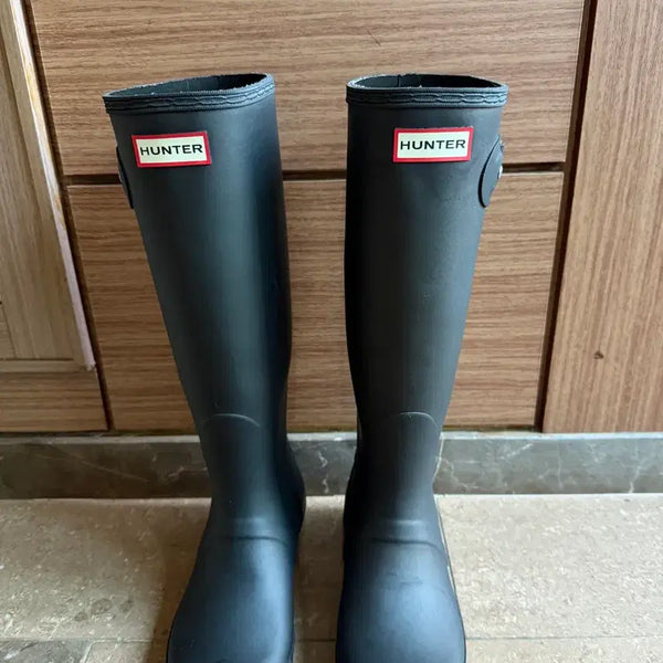 [BUNJANG] Hunter Original Tall Rain Boots - Black / 헌터 레인부츠 톨 블랙 240 상태 좋음!!