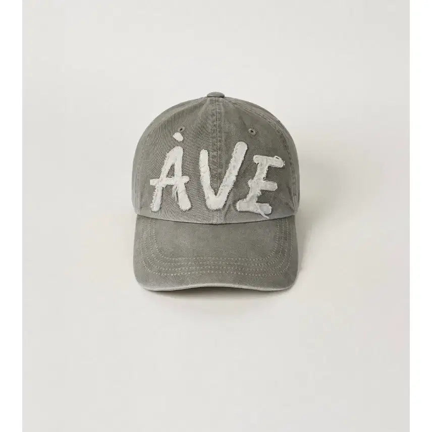 [BUNJANG] Abra Mua Appliqué Vintage Cap (Khaki) / 아비에무아 아플리케 빈티지 캡 (카키)