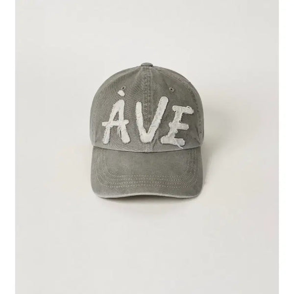 [BUNJANG] Abra Mua Appliqué Vintage Cap (Khaki) / 아비에무아 아플리케 빈티지 캡 (카키)
