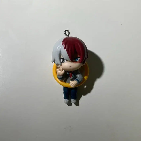 [BUNJANG] My Hero Academia Todoroki Shoto Konnichiwa Acrylic Keychain / 나히아 토도로키 쇼토 곤니치와 키링 가챠