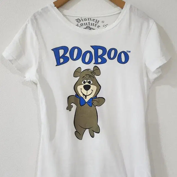 [BUNJANG] Disney American Vintage Bear Lettering T-Shirt (White, Size S) / 아메리칸 빈티지 무드(디즈니)  베어 레터링 화이트 티셔츠 S