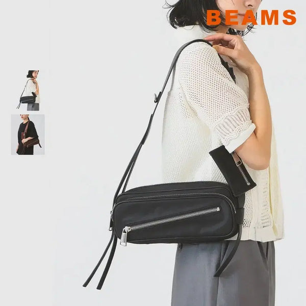[BUNJANG] BEAMS Ray Wide Shoulder Bag / 빔즈 레이 와이드 숄더 가방