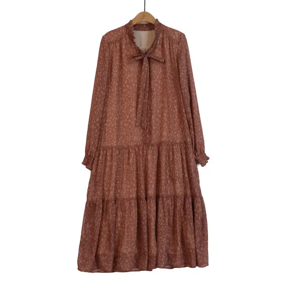 [BUNJANG] Georges Rech Chestnut Silver Glitter Long Dress Size 77 / GEORGES RECH 체스트넛 실버 글리터 롱원피스 77 리본 원피스