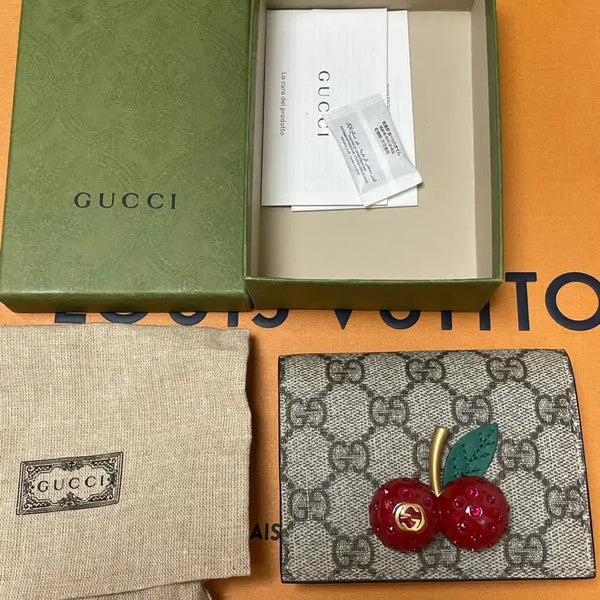 [BUNJANG] Gucci Cherry Zip Around Wallet / 구찌 체리 반지갑