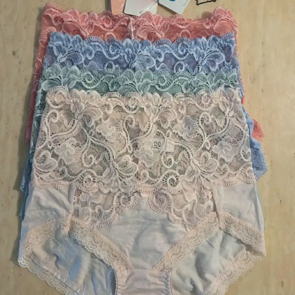 [BUNJANG] Tencel Women's Underwear Panty Set (4-Piece) / 텐셀 여성 속옷 팬티 4종 세트