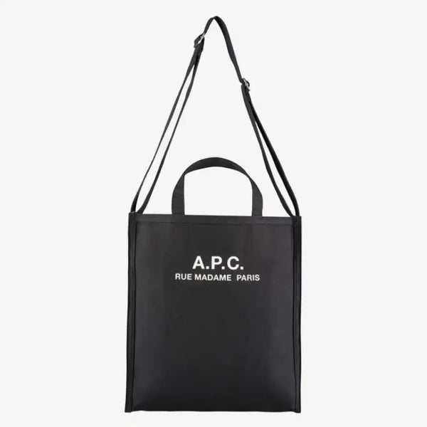 [BUNJANG] A.P.C. Canvas Logo Recovery Tote Bag Black / (정품) A.P.C 아페쎄 캔버스 로고 리커버리 토트백 가방 블랙 남녀공